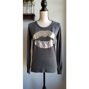 CHASER Lips Open Back Sweater Size XS